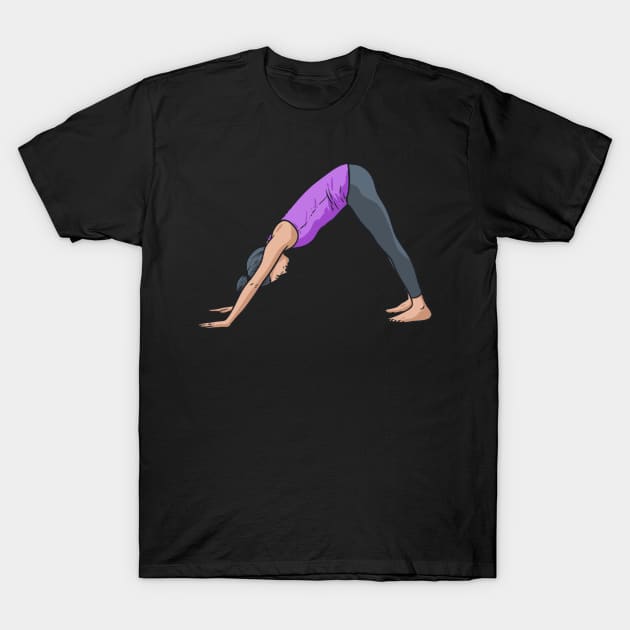 Yoga - Yoga pose T-Shirt by fromherotozero